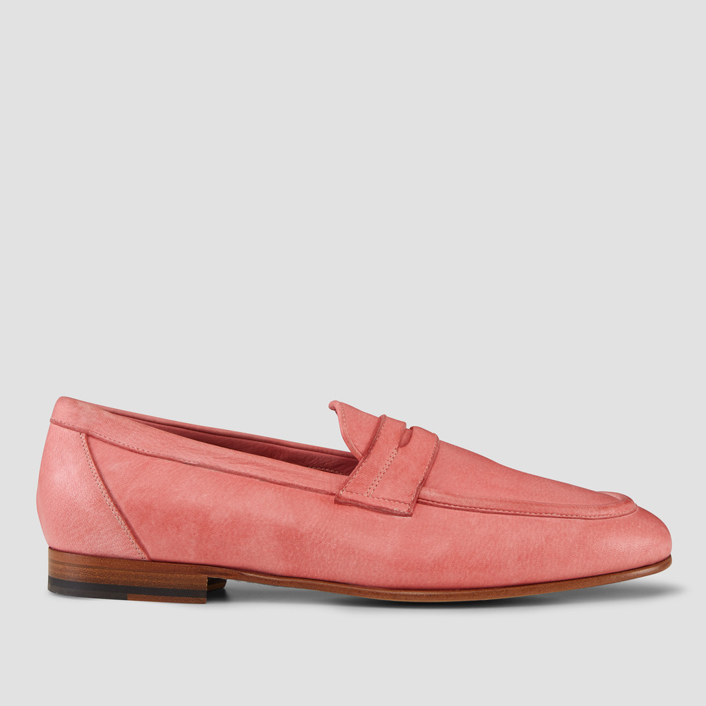 mens loafers pink