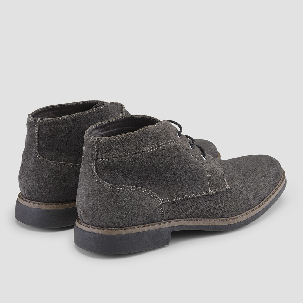 dark grey desert boots