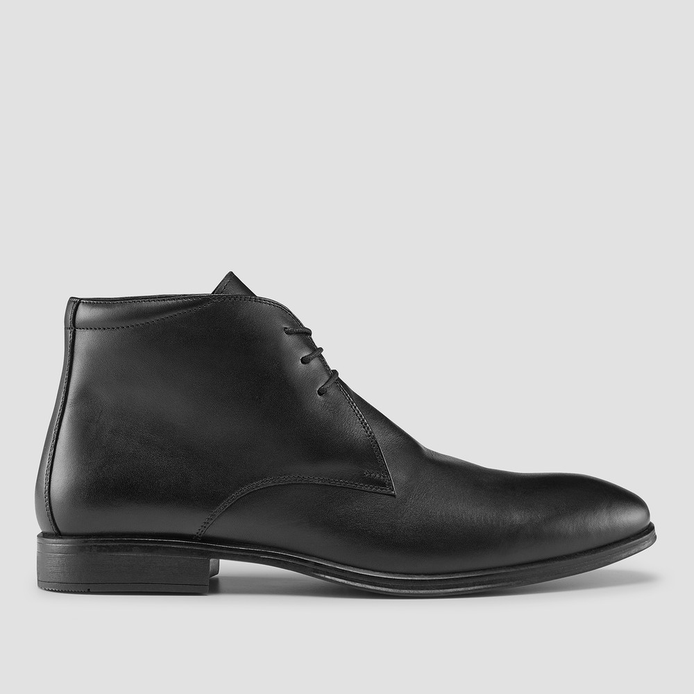 mens black ankle boots