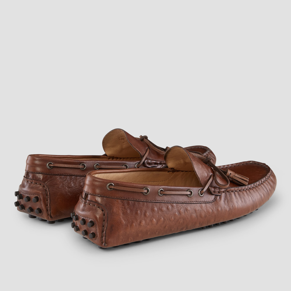 mens tan driving loafers