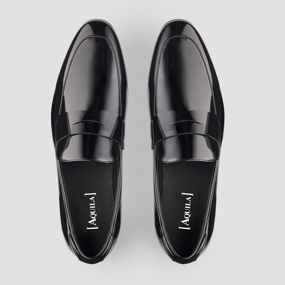 Prince Black Penny Loafers