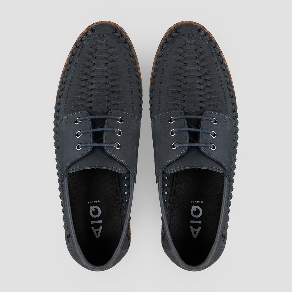 navy casual shoes