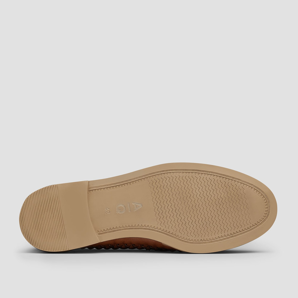 tan slip on shoe