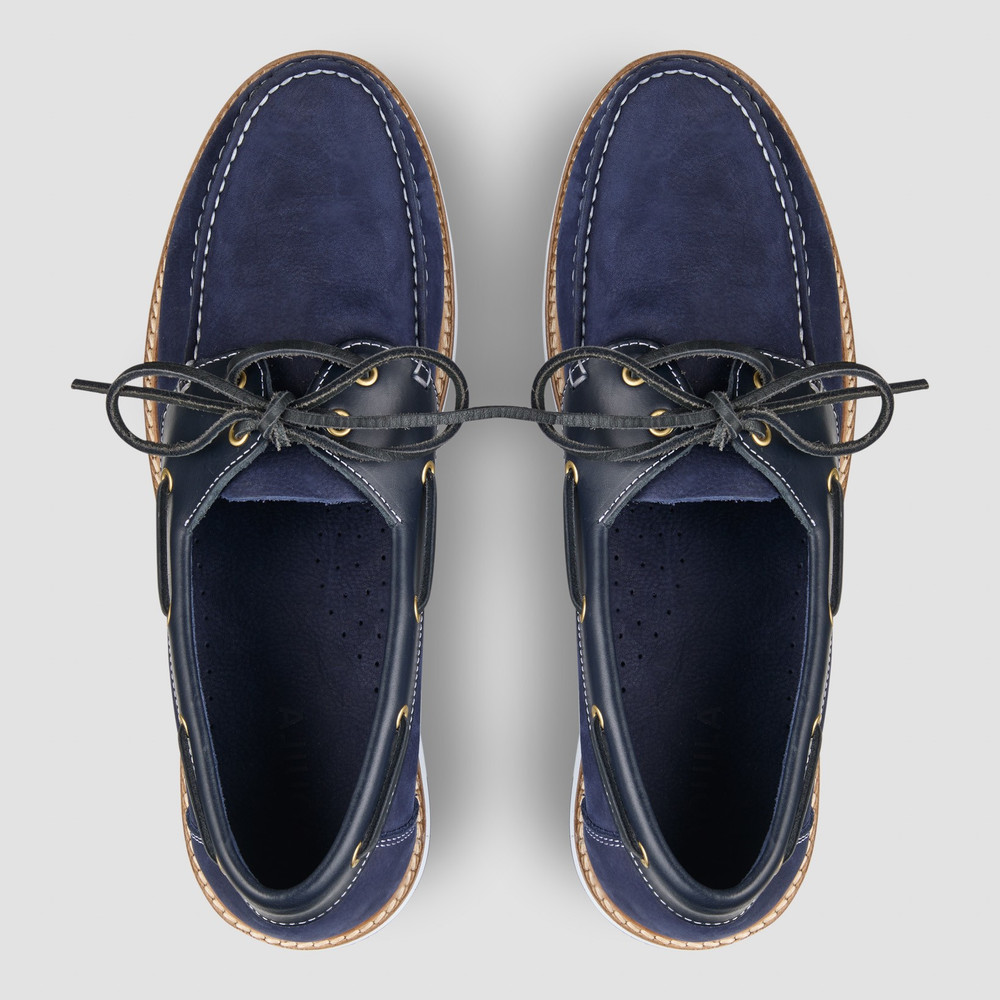 Spinnaker Navy Boat Shoes