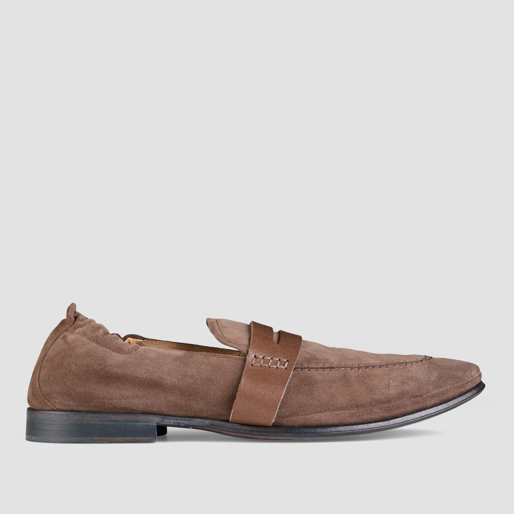 Mancini Taupe Loafers