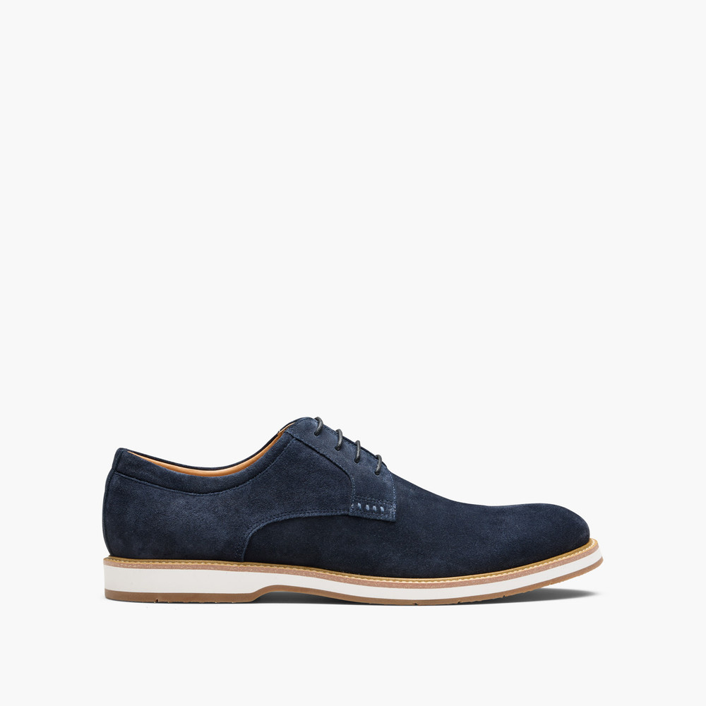 Hardy Navy Suede Derby Shoes