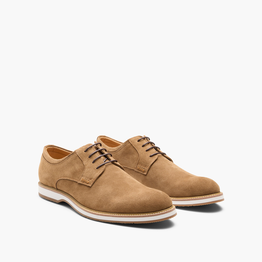 Hardy Taupe Suede Derby Shoes