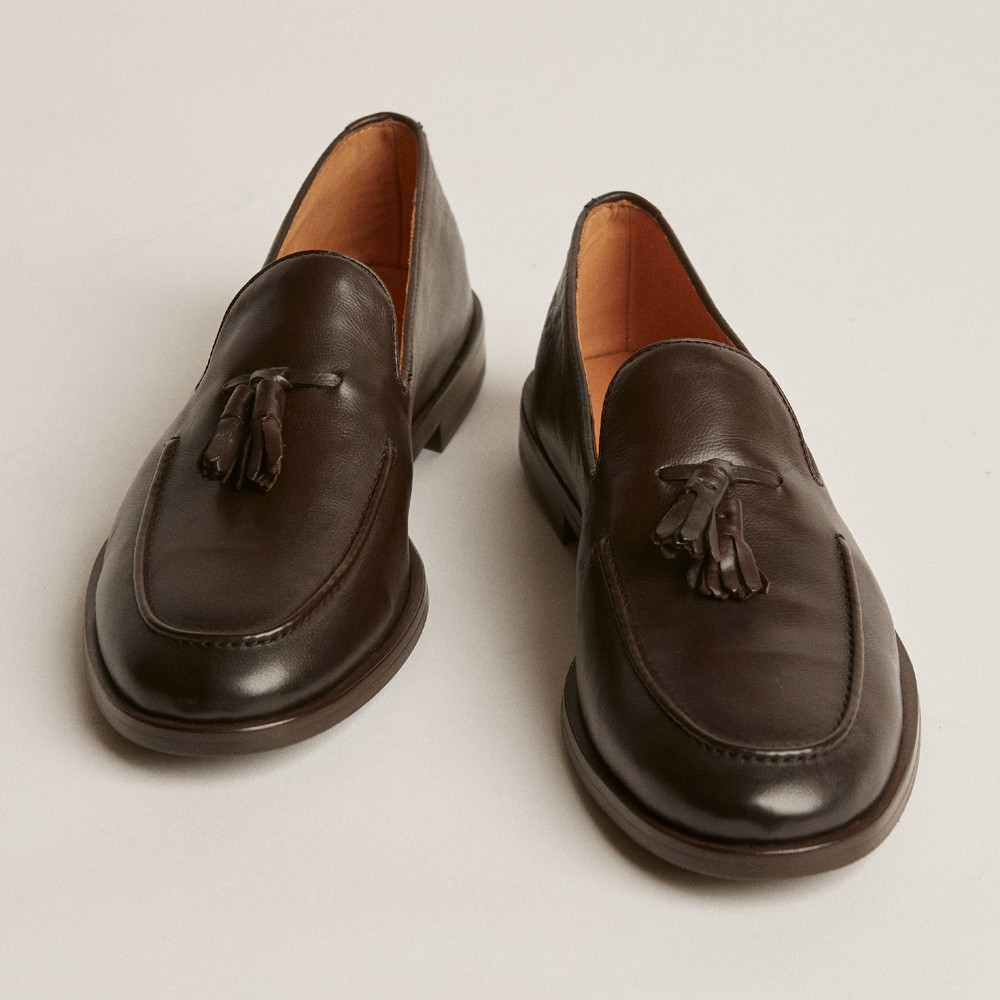 Elias Brown Tassel Loafers