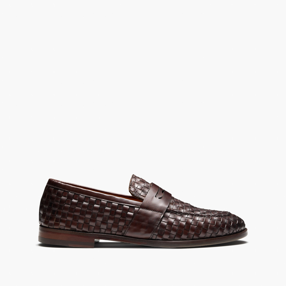 Elliot Brown Weave Penny Loafers