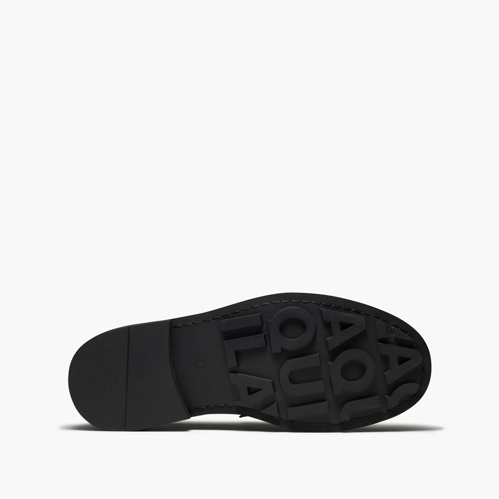 Mensa Black Tassel Loafers