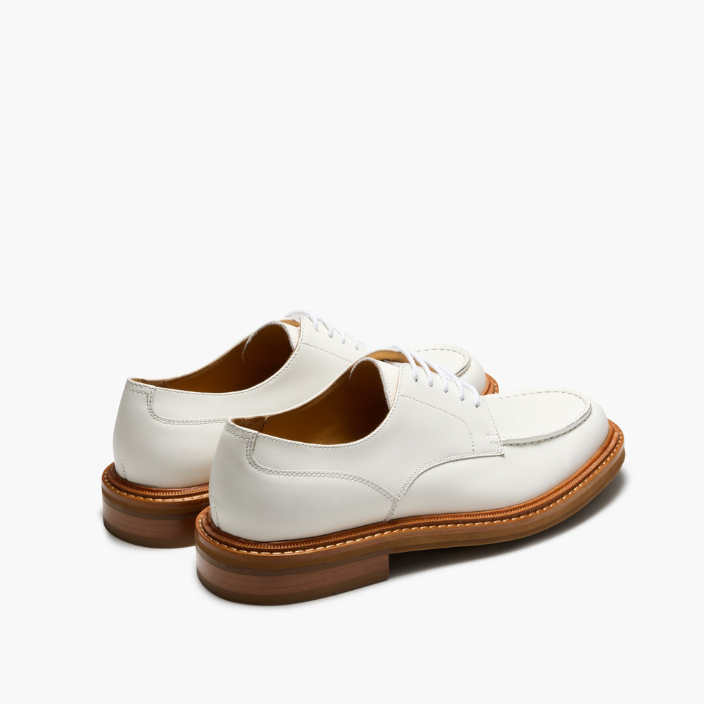 Mensa White Lace Up Shoes