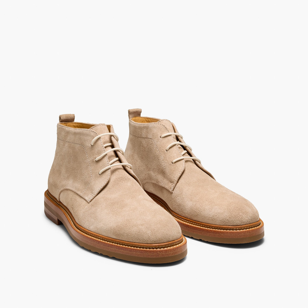 sand suede chukka boots
