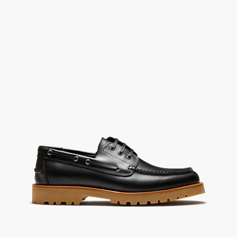 Ark Black Boat Shoes