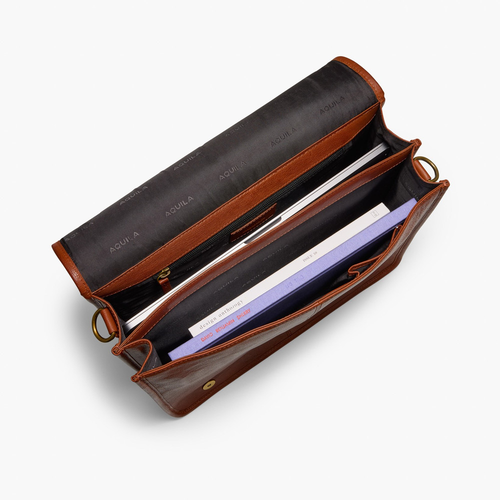 Valle Cognac Messenger Bag