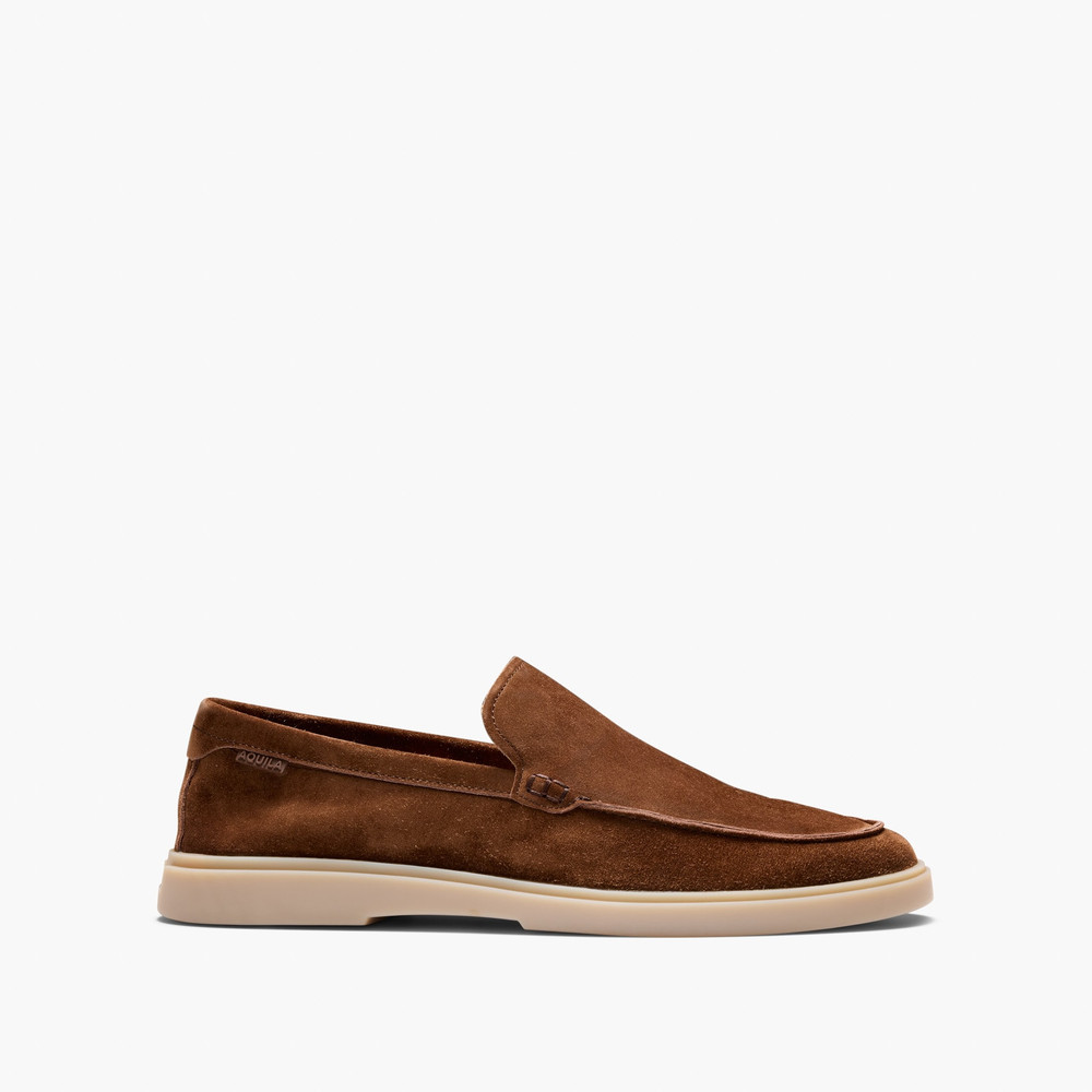 Breeze Almond Suede Slip On Shoes