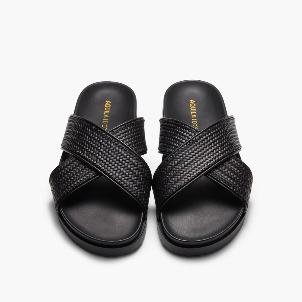 Santiago Black Sandals