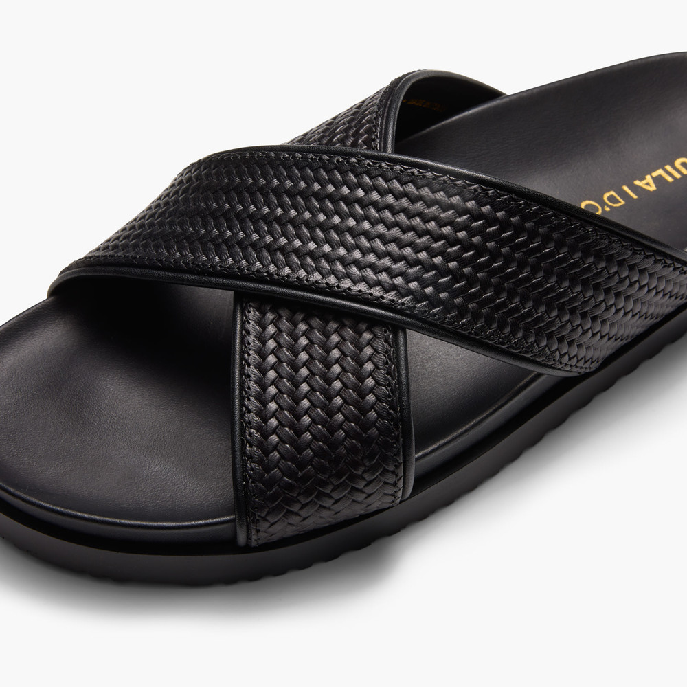Santiago Black Sandals