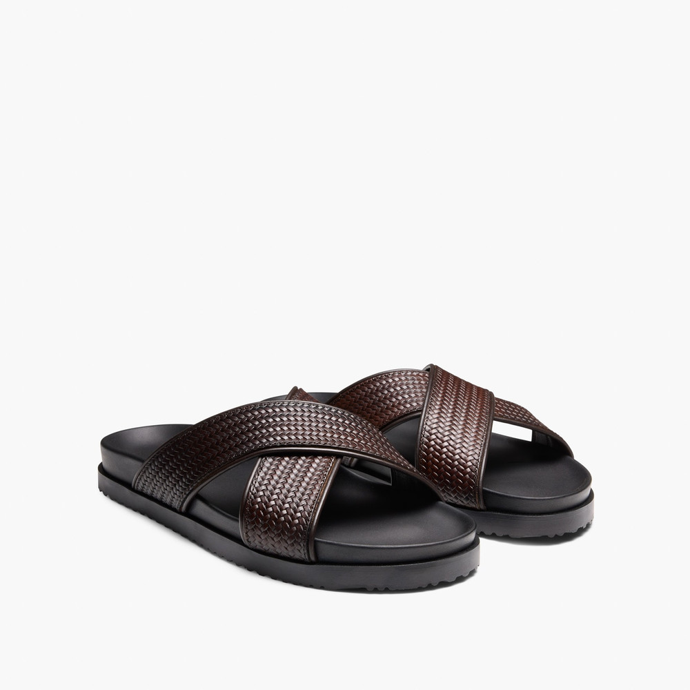 Santiago Brown Sandals