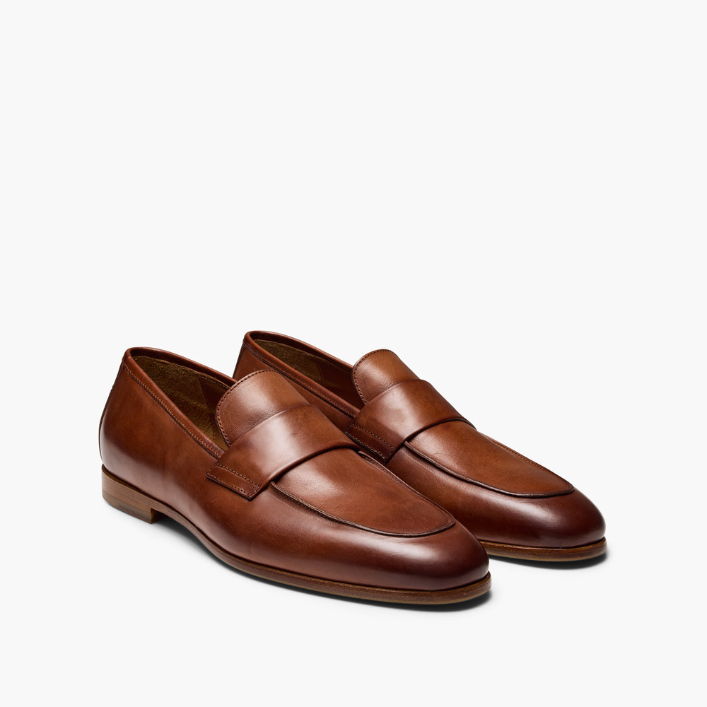 Keane Cognac Penny Loafers