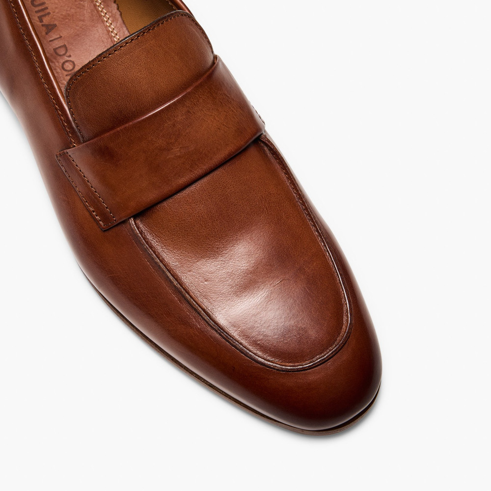 Keane Cognac Penny Loafers