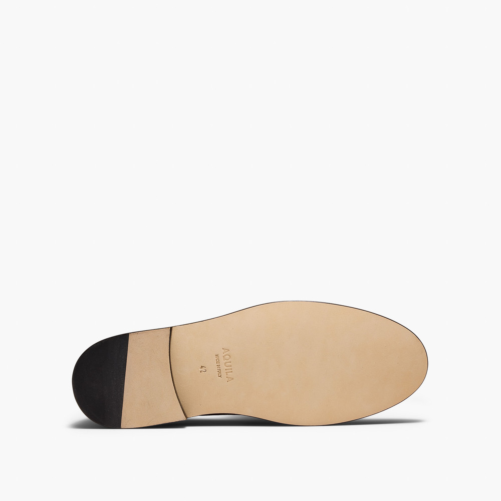 Tropez Chocolate Suede Penny Loafers