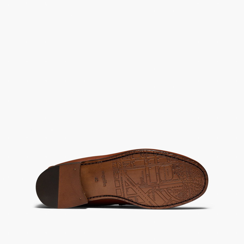 Elgin Maroon Penny Loafers