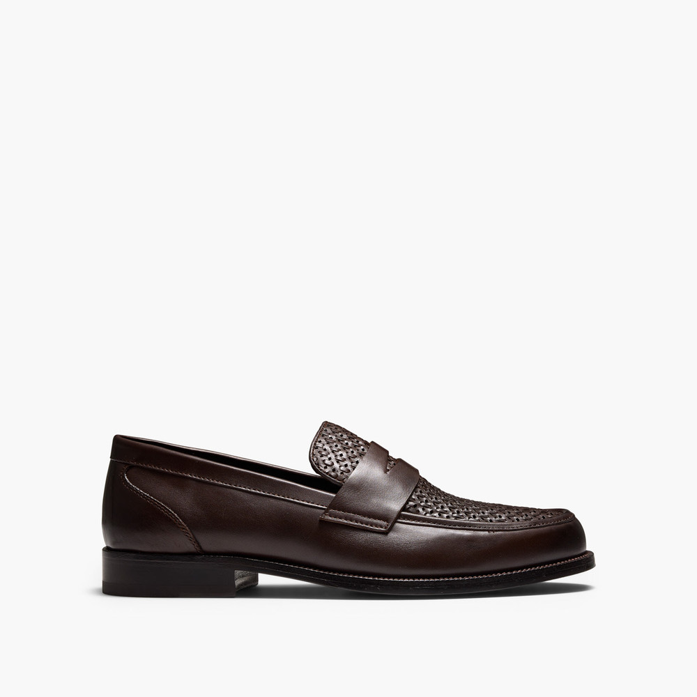 Dartmouth Brown Weave Loafers