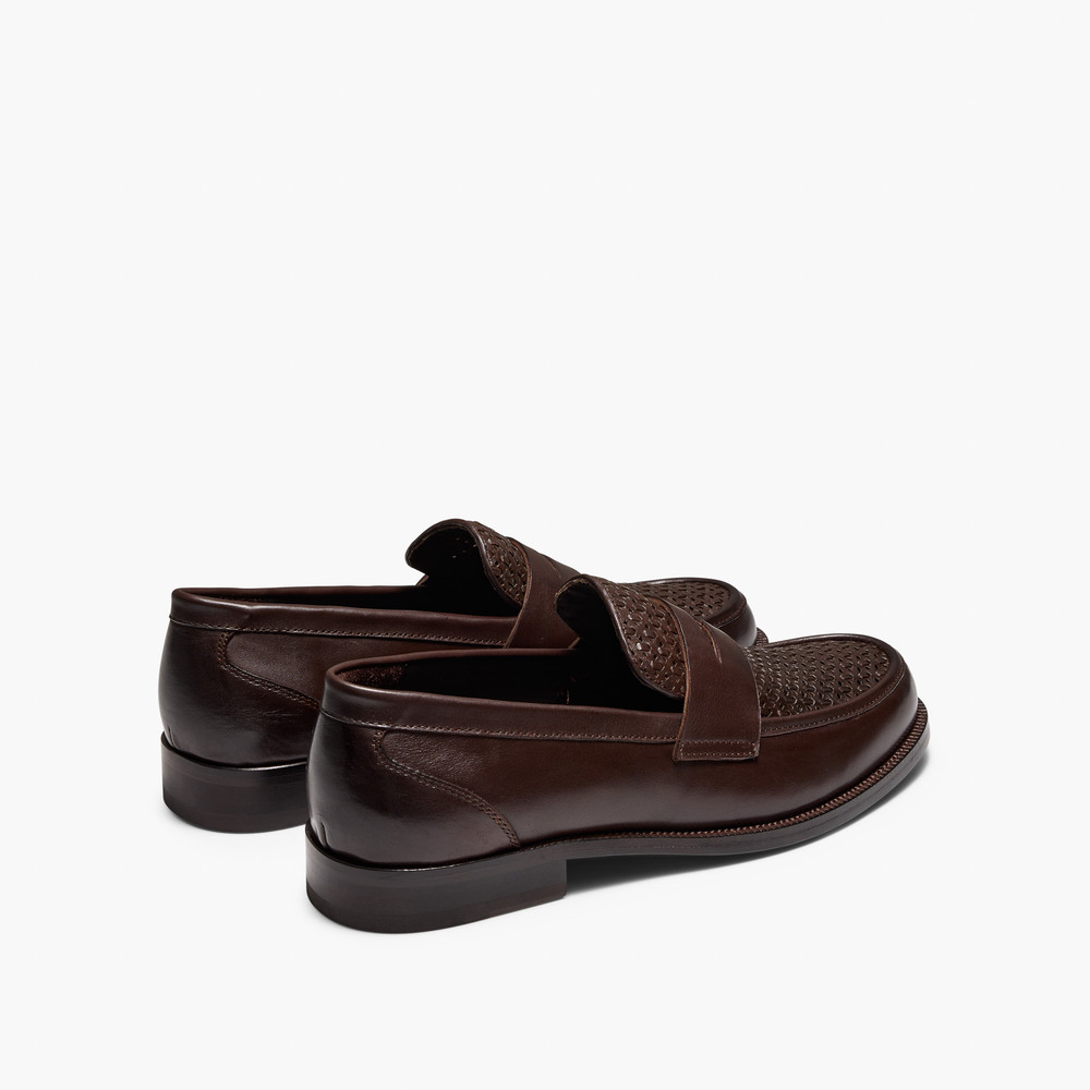 Dartmouth Brown Weave Loafers