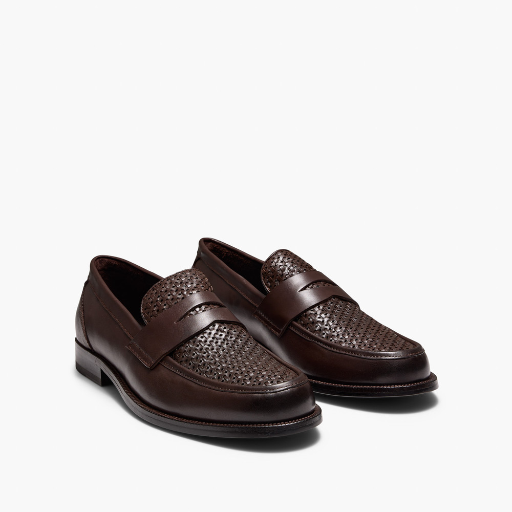 Dartmouth Brown Weave Loafers