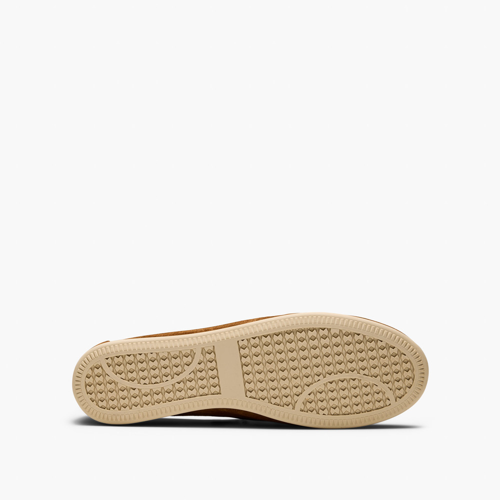 Keel Tan Suede Boat Shoes