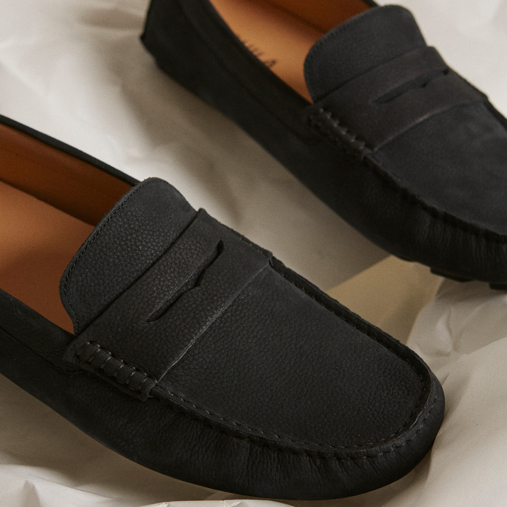 Cisco Midnight Nubuck Driving Shoes