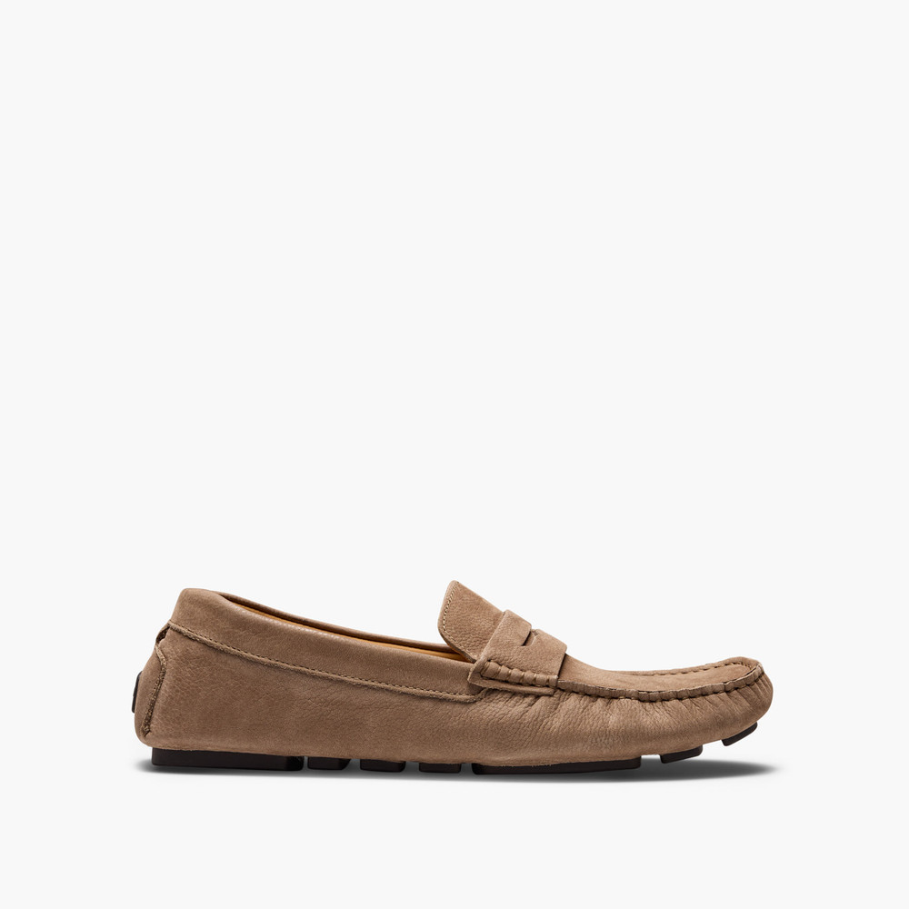 Cisco Taupe Nubuck Driving Shoes
