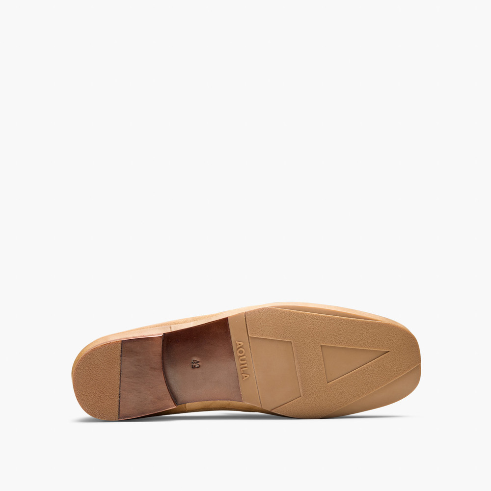 Corso Tan Suede Loafers