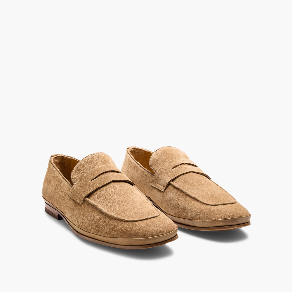 Corso Tan Suede Loafers