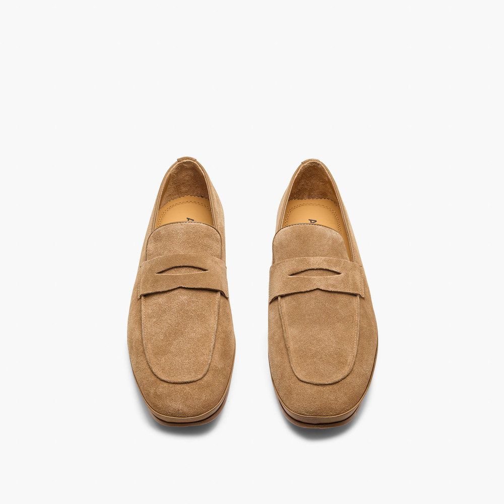 Corso Tan Suede Loafers