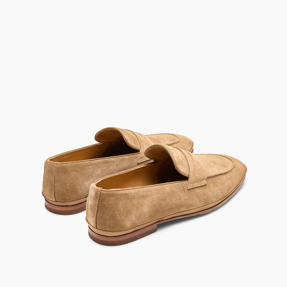 Corso Tan Suede Loafers