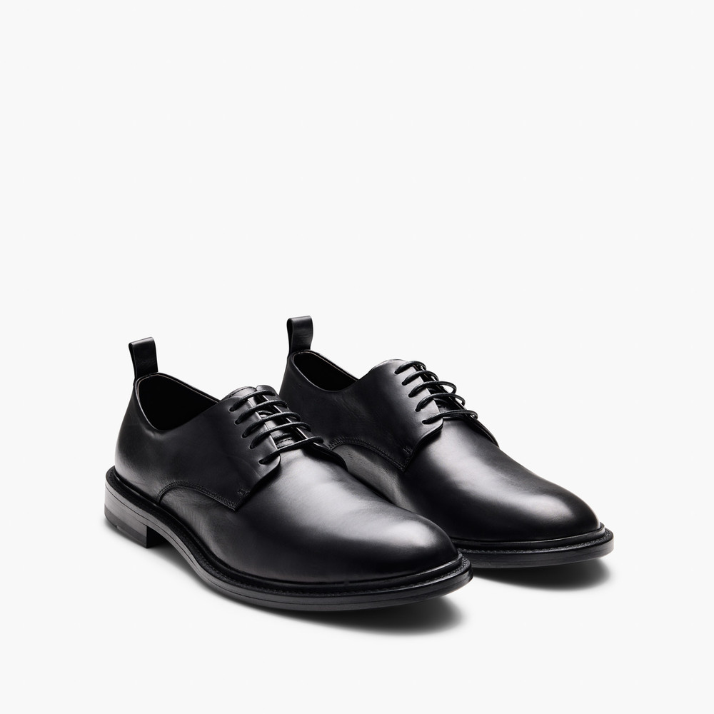 Hank Black Derby Shoes