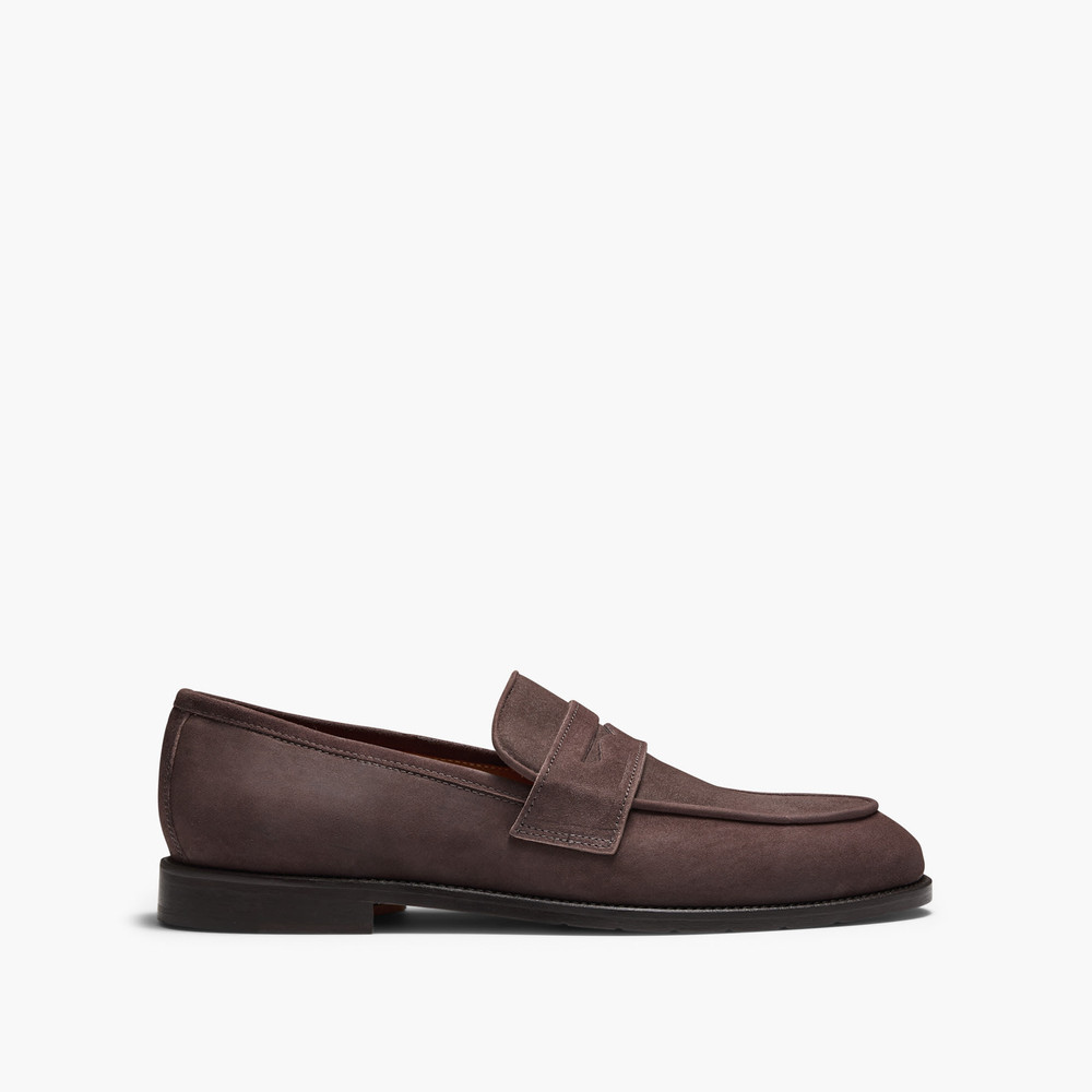 Raynor Chocolate Suede Loafers
