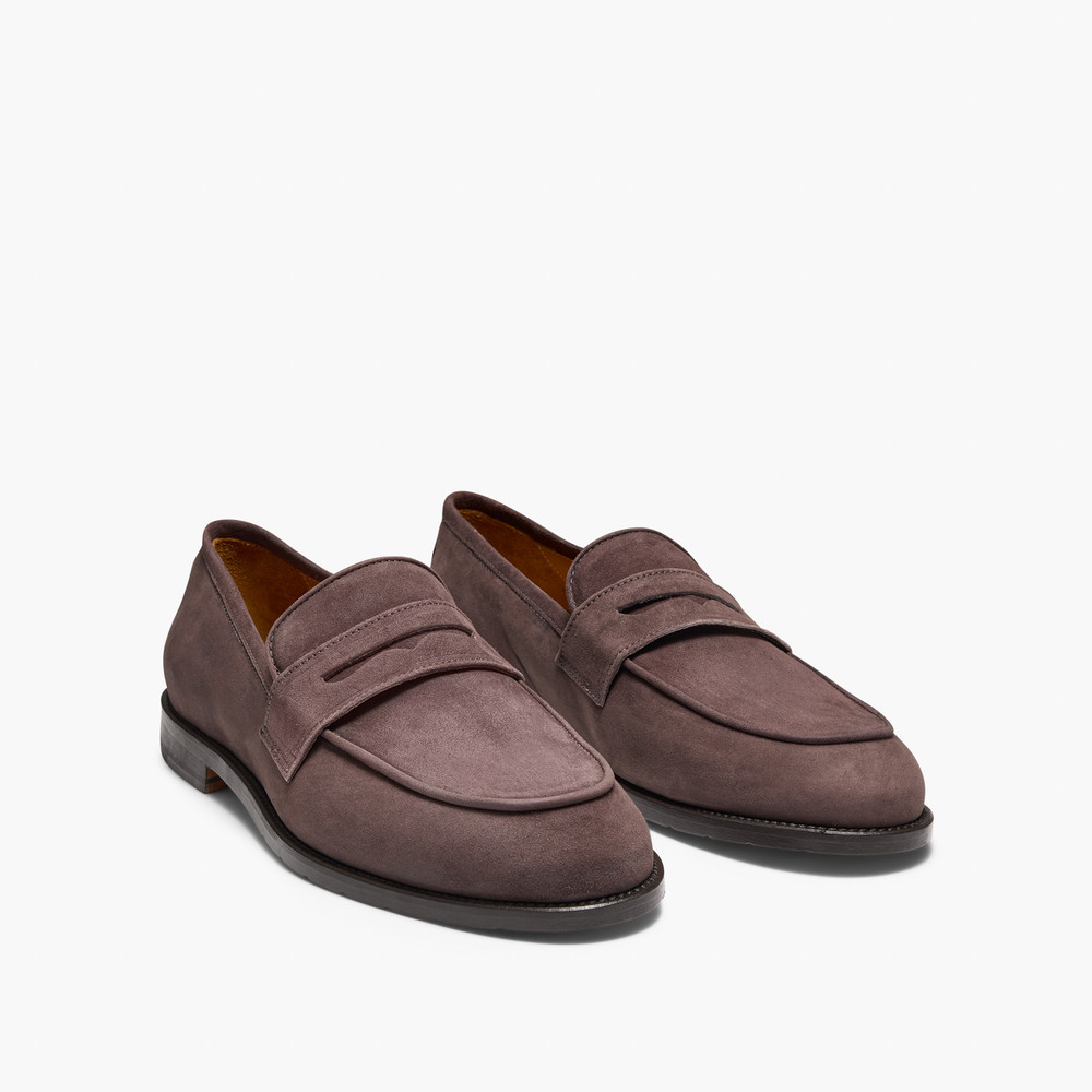 Raynor Chocolate Suede Loafers