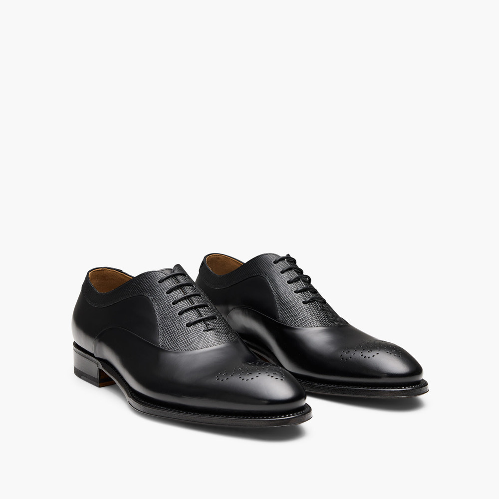 Luton Black Oxford Shoes