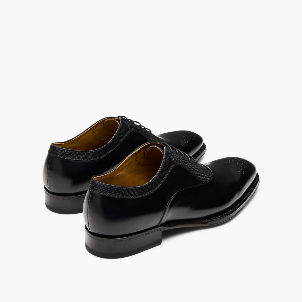 Luton Black Oxford Shoes