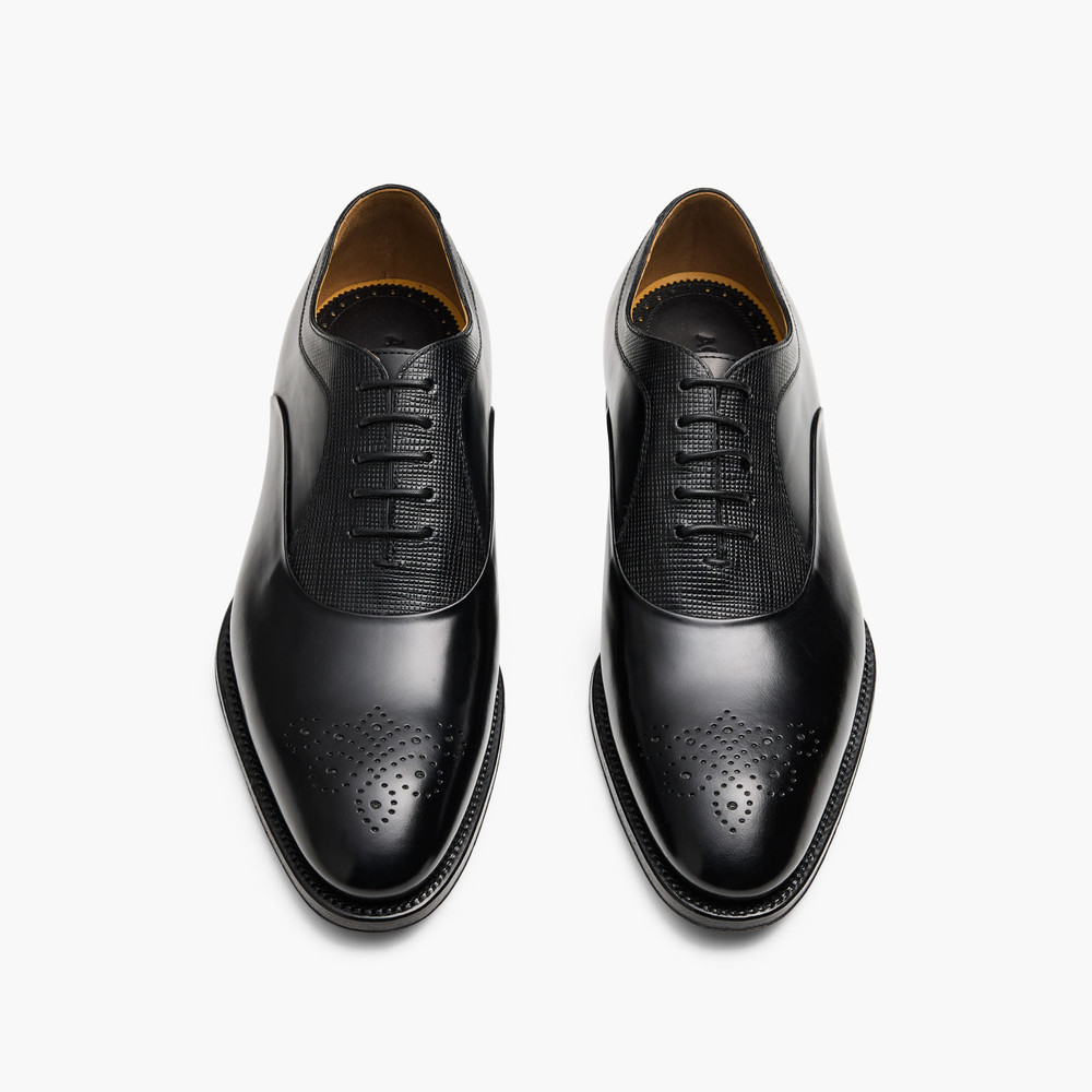 Luton Black Oxford Shoes