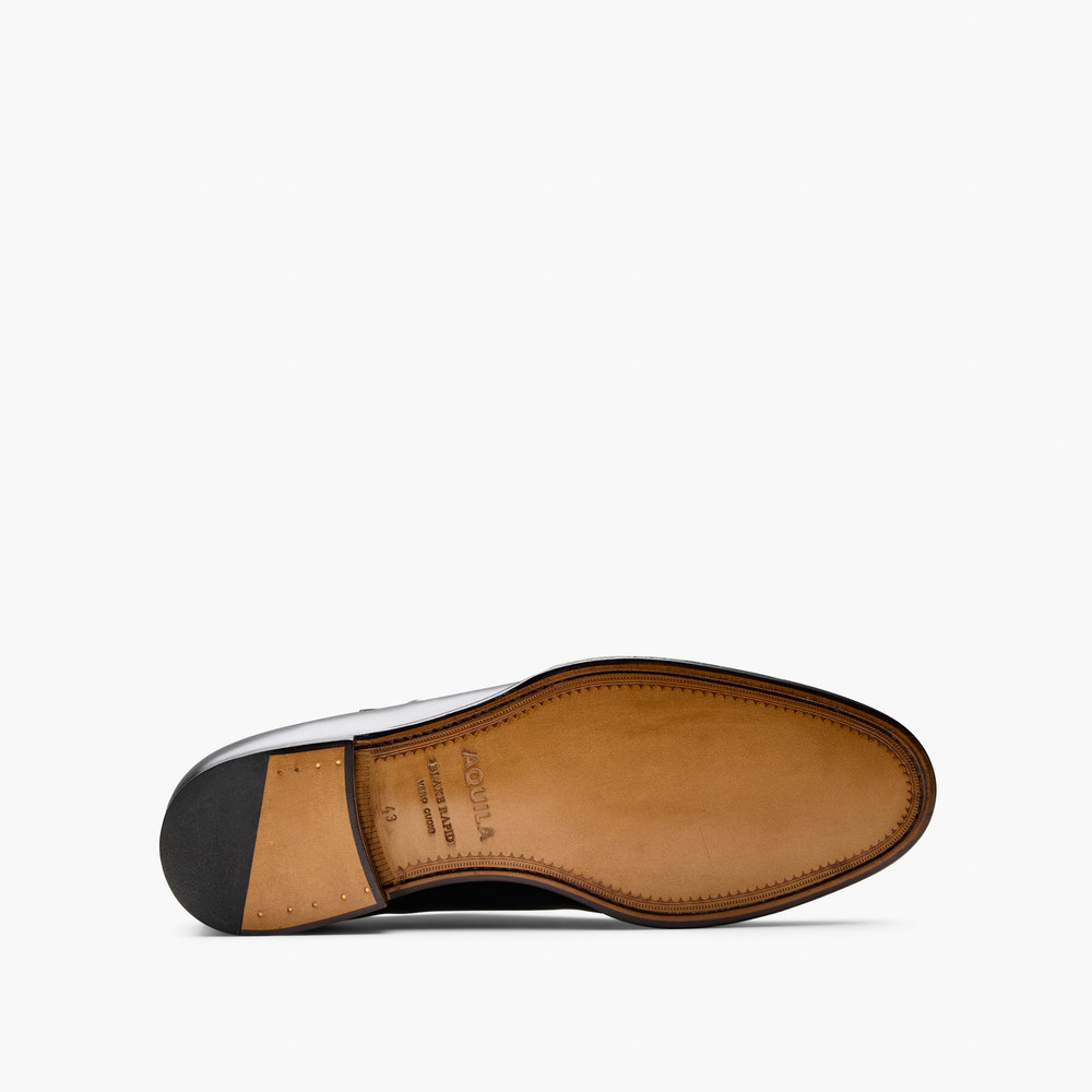 Bristol Black Monk Strap Shoes