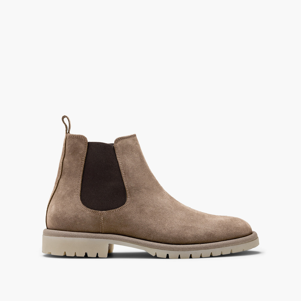 Canyon Taupe Suede Chelsea Boots
