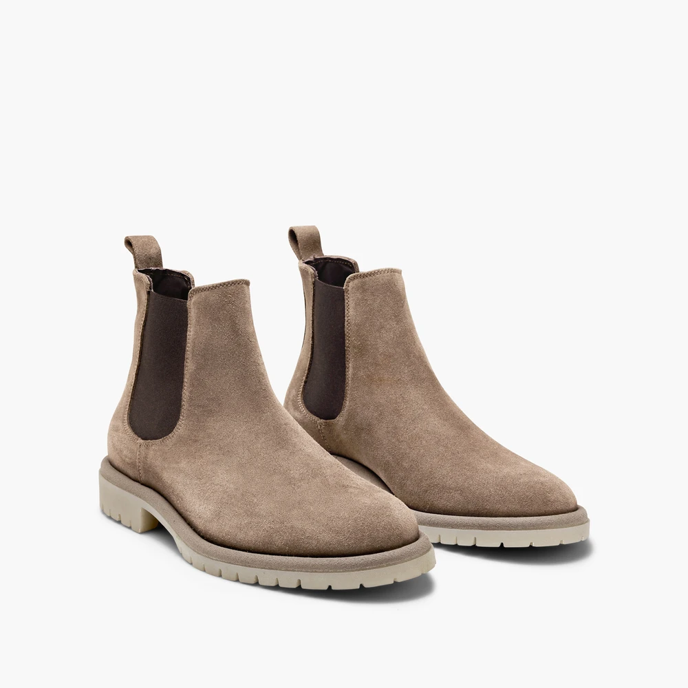 Canyon Taupe Suede Chelsea Boots