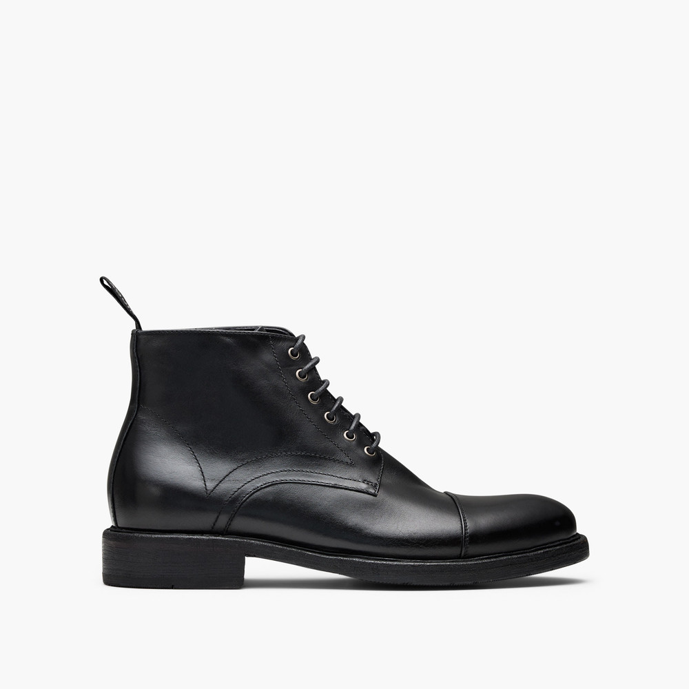 Redding Black Lace Up Boots