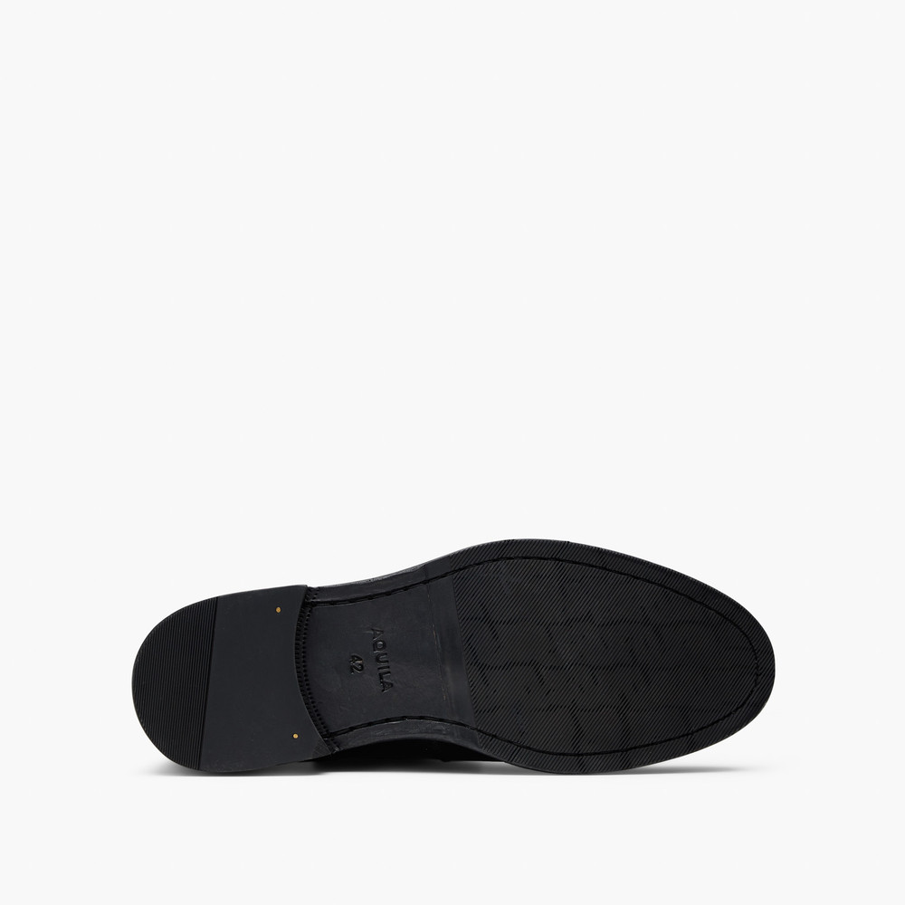 Redding Black Lace Up Boots