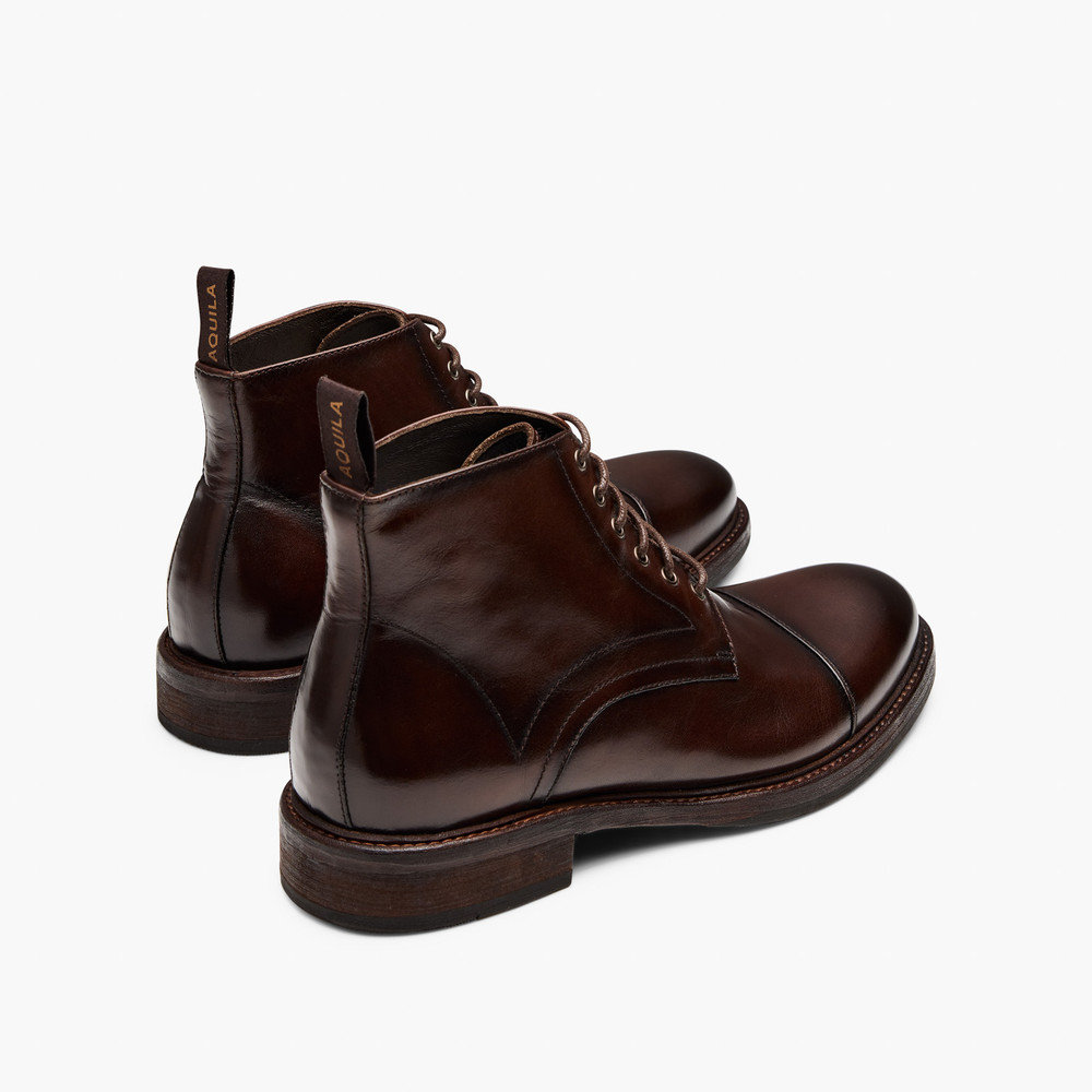 Redding Brown Lace Up Boots