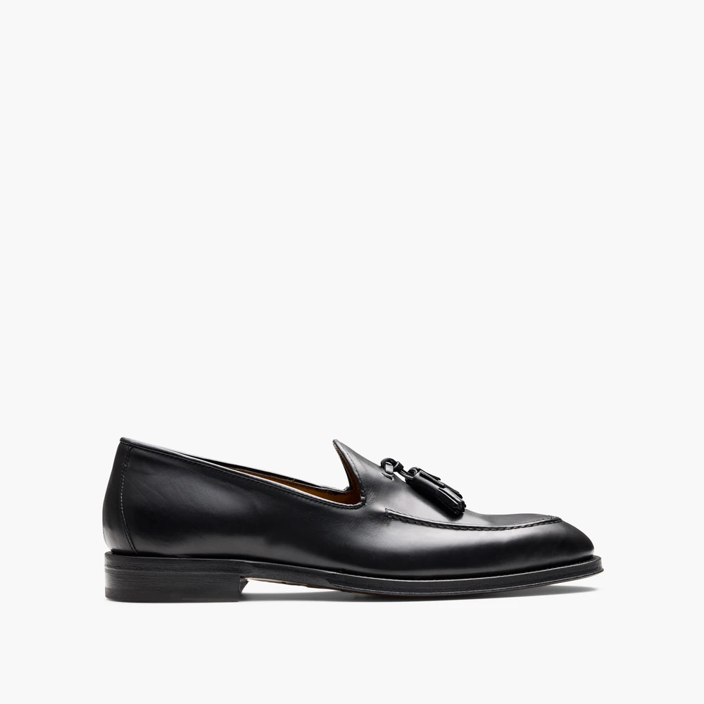 Milton Black Tassel Loafers