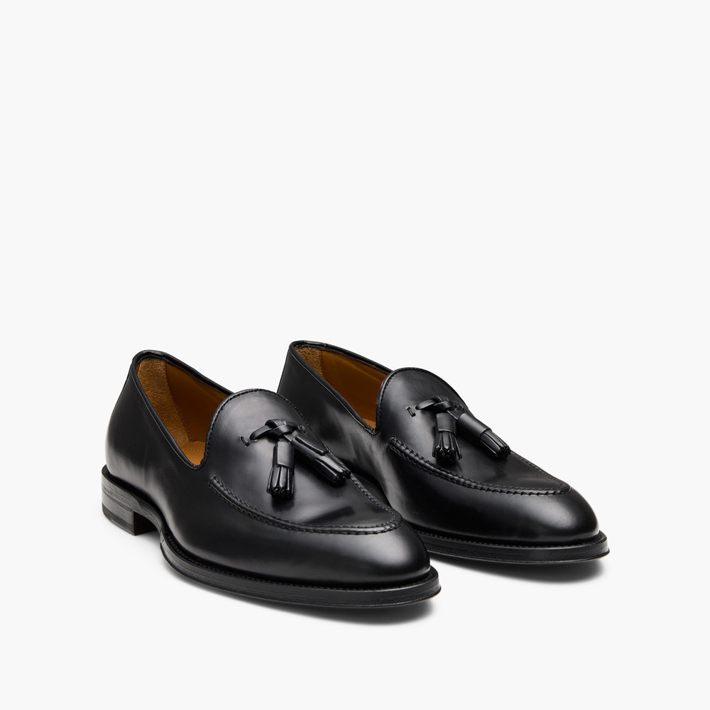 Milton Black Tassel Loafers